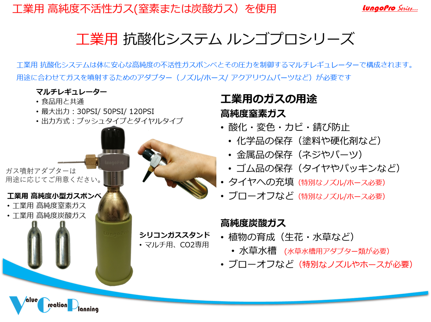 数量限定）工業用 高純度（99.99%以上）N2ガスボンベ 5本セット | 抗